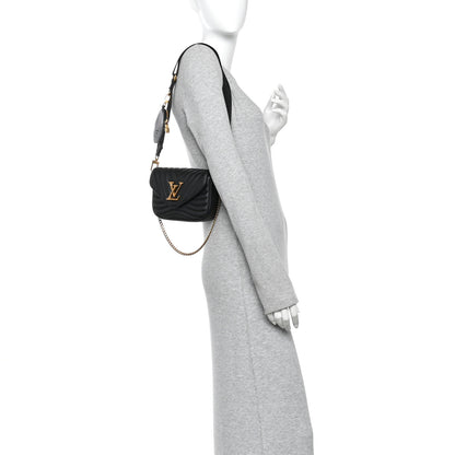 Louis Vuitton Calfskin New Wave Multi Pochette Black 2 of 9
