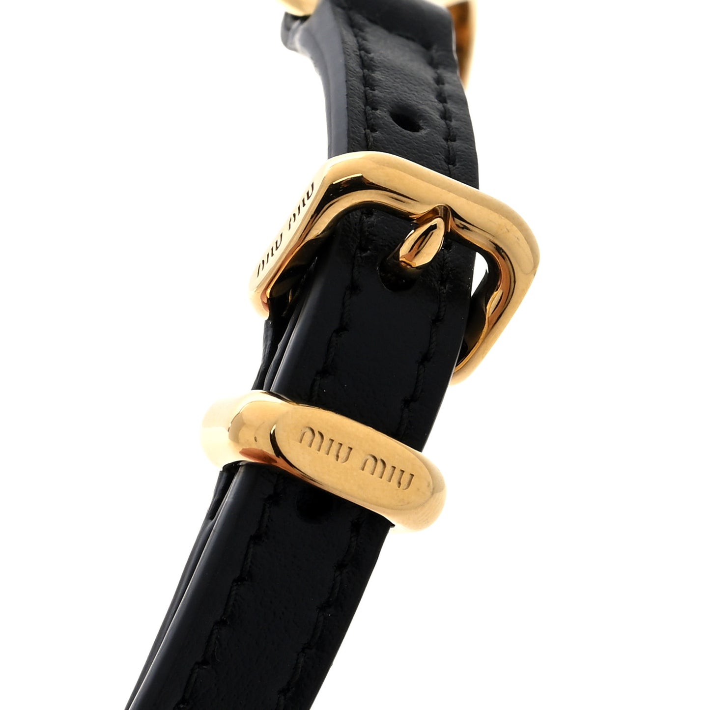 Nappa Rope Chain Logo Bag Charm Black Baltico