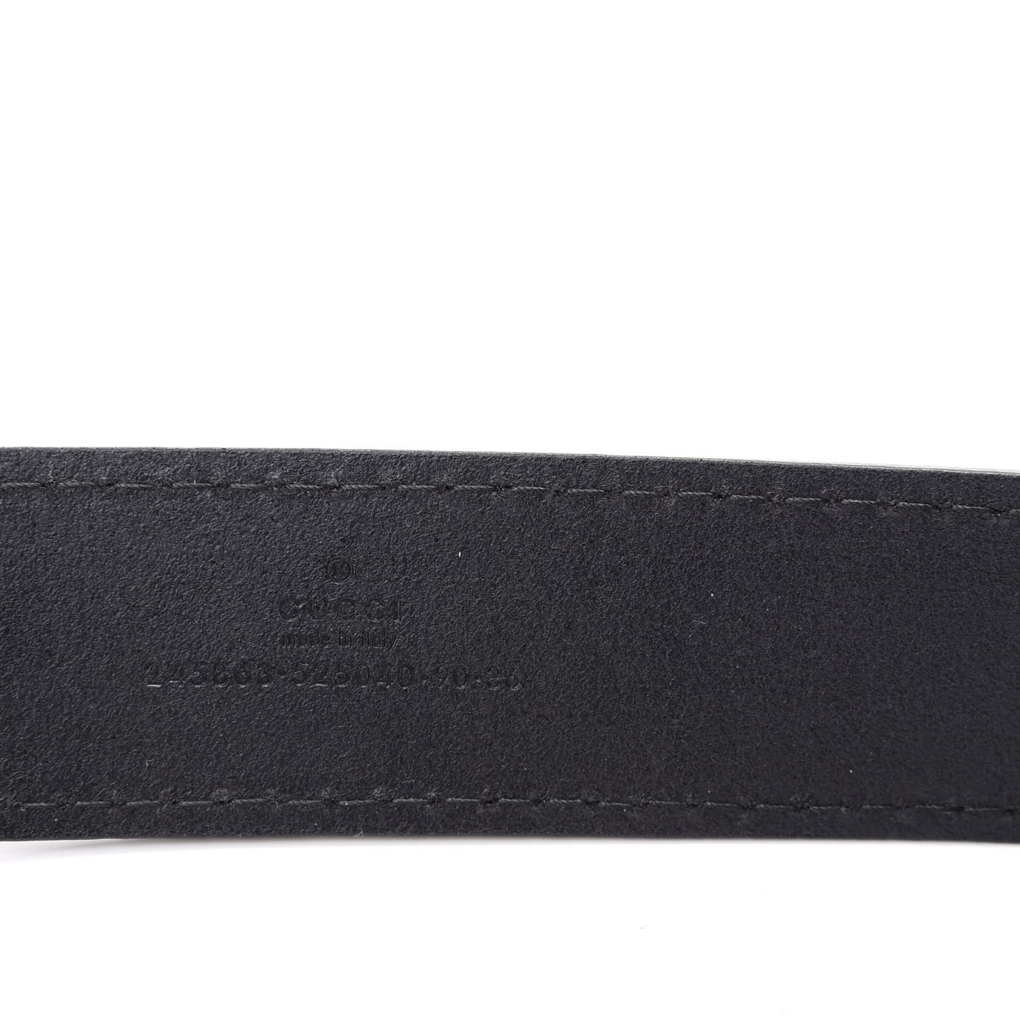 Leather Bamboo Interlocking G Belt 90 36 Black