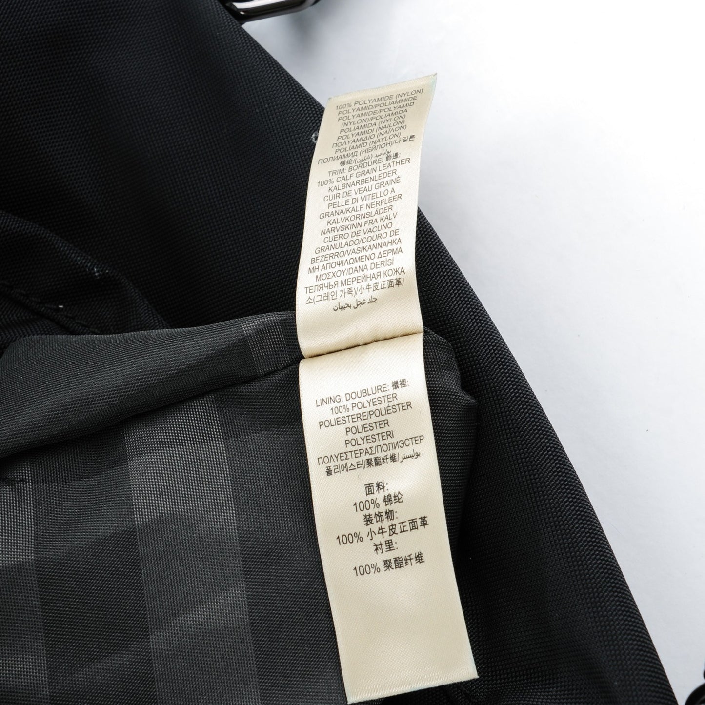 London Leather Nylon Mens Tote Black