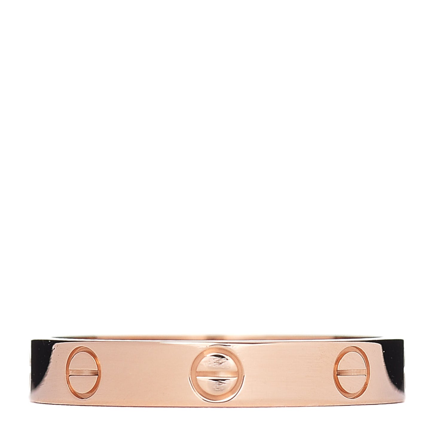 18K Pink Gold 3.5mm LOVE Wedding Band Ring 59 8.75