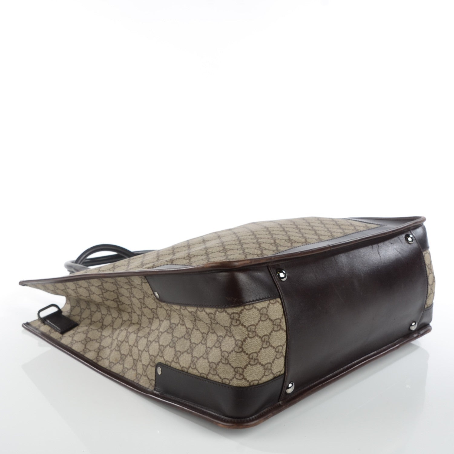 Gucci GG Plus Monogram Large Vertical Tote Dark Brown 4 of 14