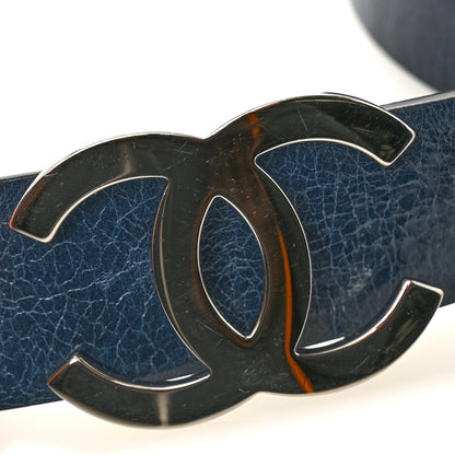 Chanel Calfskin CC Reversible Belt 85 34 Navy 6 of 6