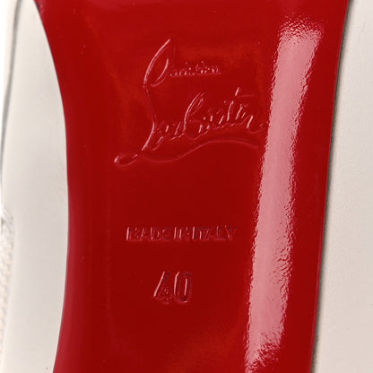 Christian Louboutin Calfskin So Kate Booty 100 Ankle Boots 40 Snow 8 of 13