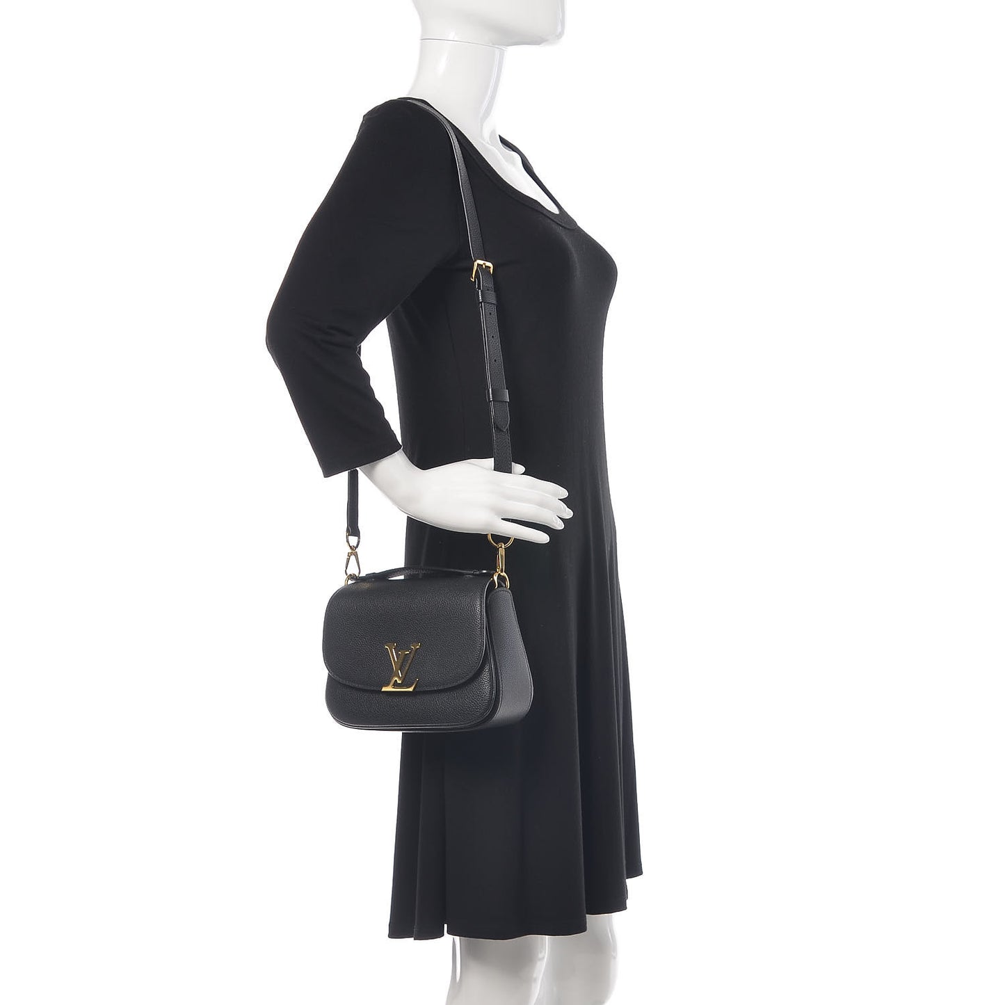 Grained Calfskin Vivienne NM Black