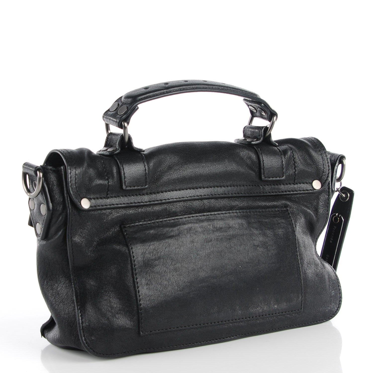 Proenza Schouler Lambskin Tiny PS1 Satchel Black 3 of 14
