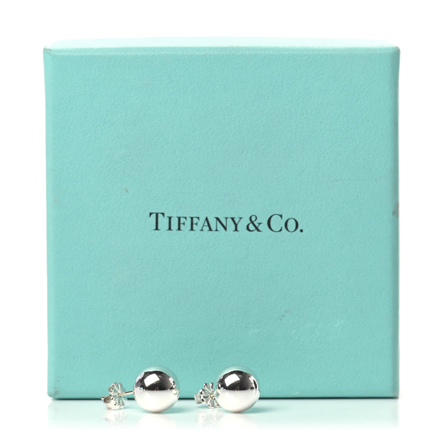 Tiffany Sterling Silver 10mm HardWear Ball Earrings 5 of 5