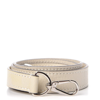 Louis Vuitton Grained Calfskin 20mm Alma PPM Shoulder Strap Blanc Casse 1 of 3