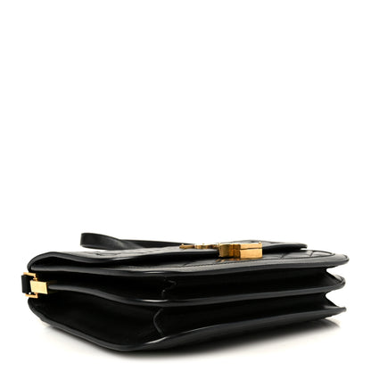 Saint Laurent Lambskin Quilted Monogram Medium Solferino Satchel Black 4 of 12