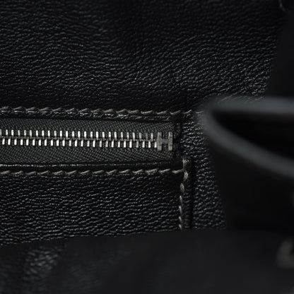 Hermes Shiny Porosus Crocodile Birkin 40 Graphite 18 of 45