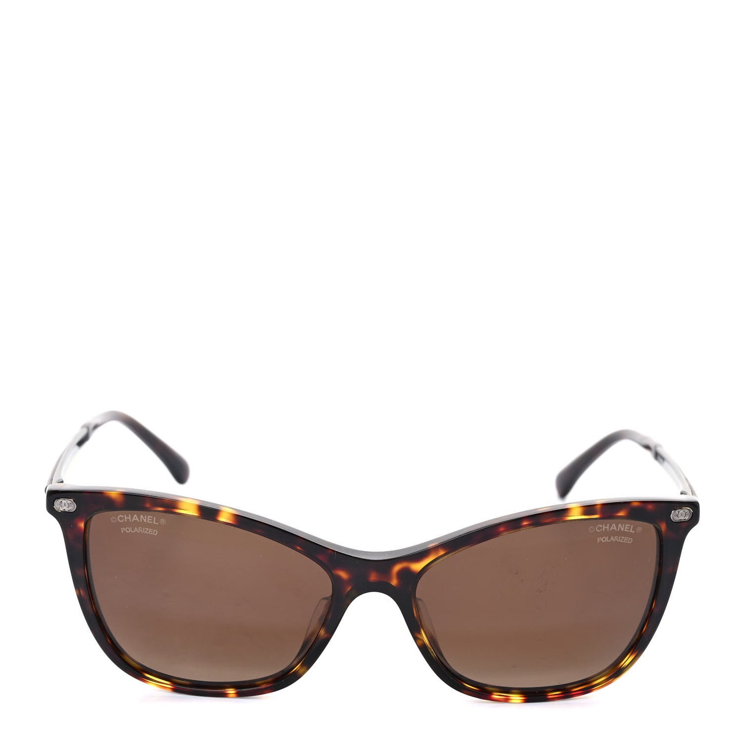 Acetate Polarized CC Cat Eye Sunglasses 5437-Q-A Tortoise