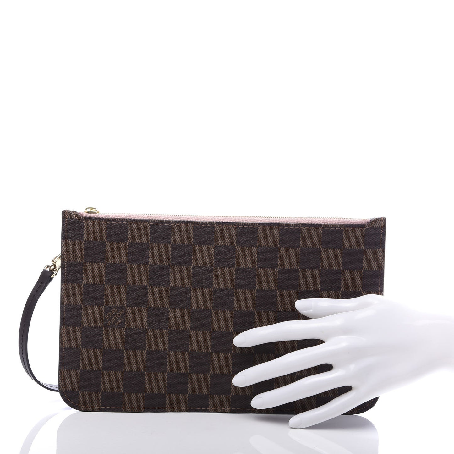 Damier Ebene Neverfull MM GM Pochette Rose Ballerine