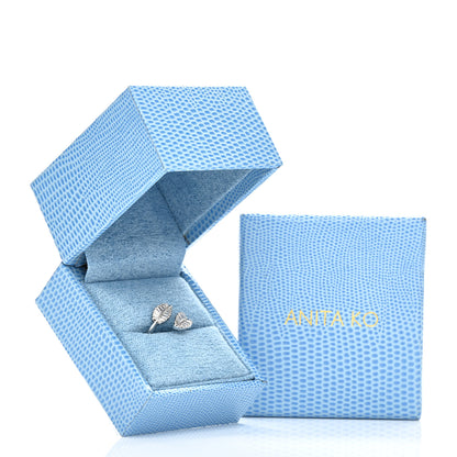 Anita Ko 18K White Gold Diamond Small Palm Leaf Ring 44 3 6 of 6