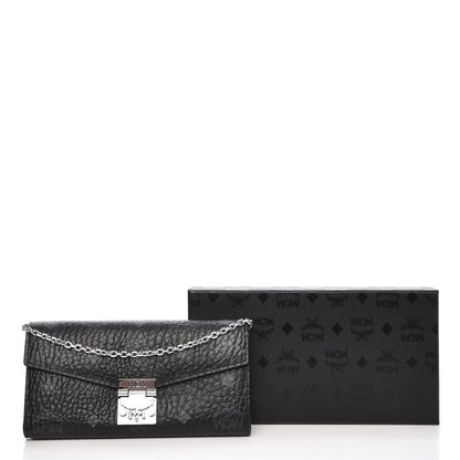 MCM Visetos Large Patricia Wallet On Chain Black 14 of 14