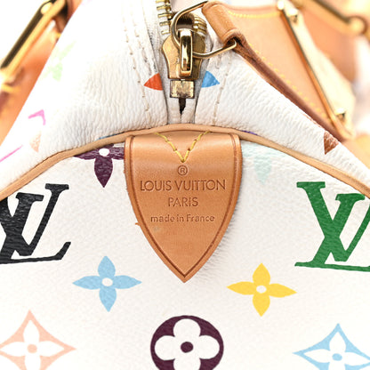 Louis Vuitton Monogram Multicolor Speedy 30 White 6 of 11