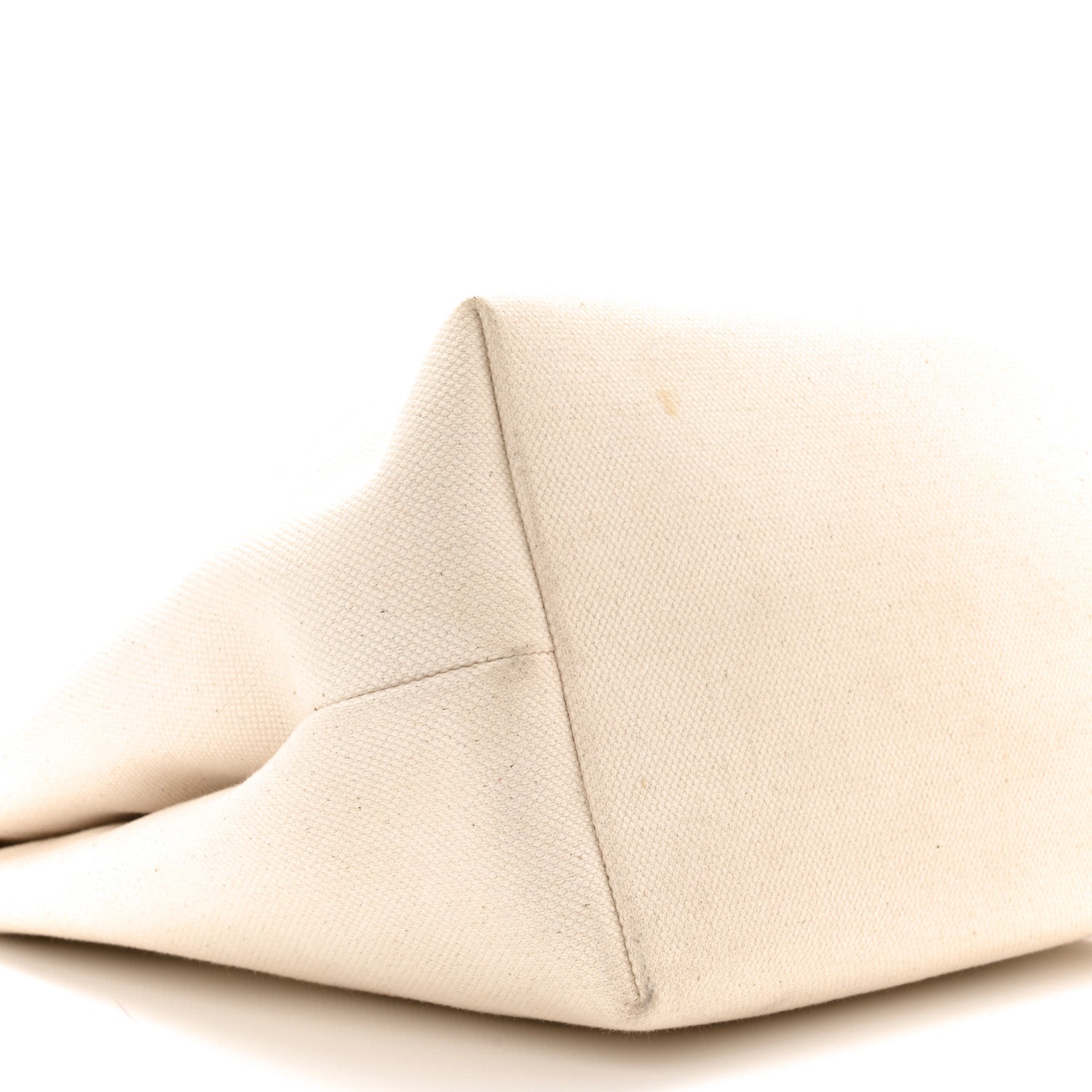 Celine Canvas Calfskin Logo Print Small Horizontal Cabas Gold 10 of 12
