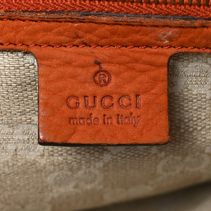 Gucci Nubuck Medium Soft Stirrup Shoulder Bag Orange 5 of 9