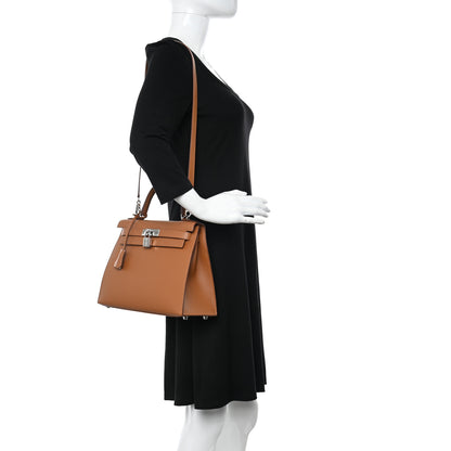 Hermes Epsom Verso Kelly Sellier 28 Gold Ambre 2 of 12