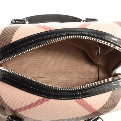 Burberry Patent Nova Check Sophie Satchel Black 5 of 8