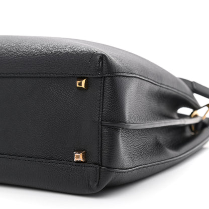 MCM Grained Calfskin Large Milla Hobo Black 9 of 9