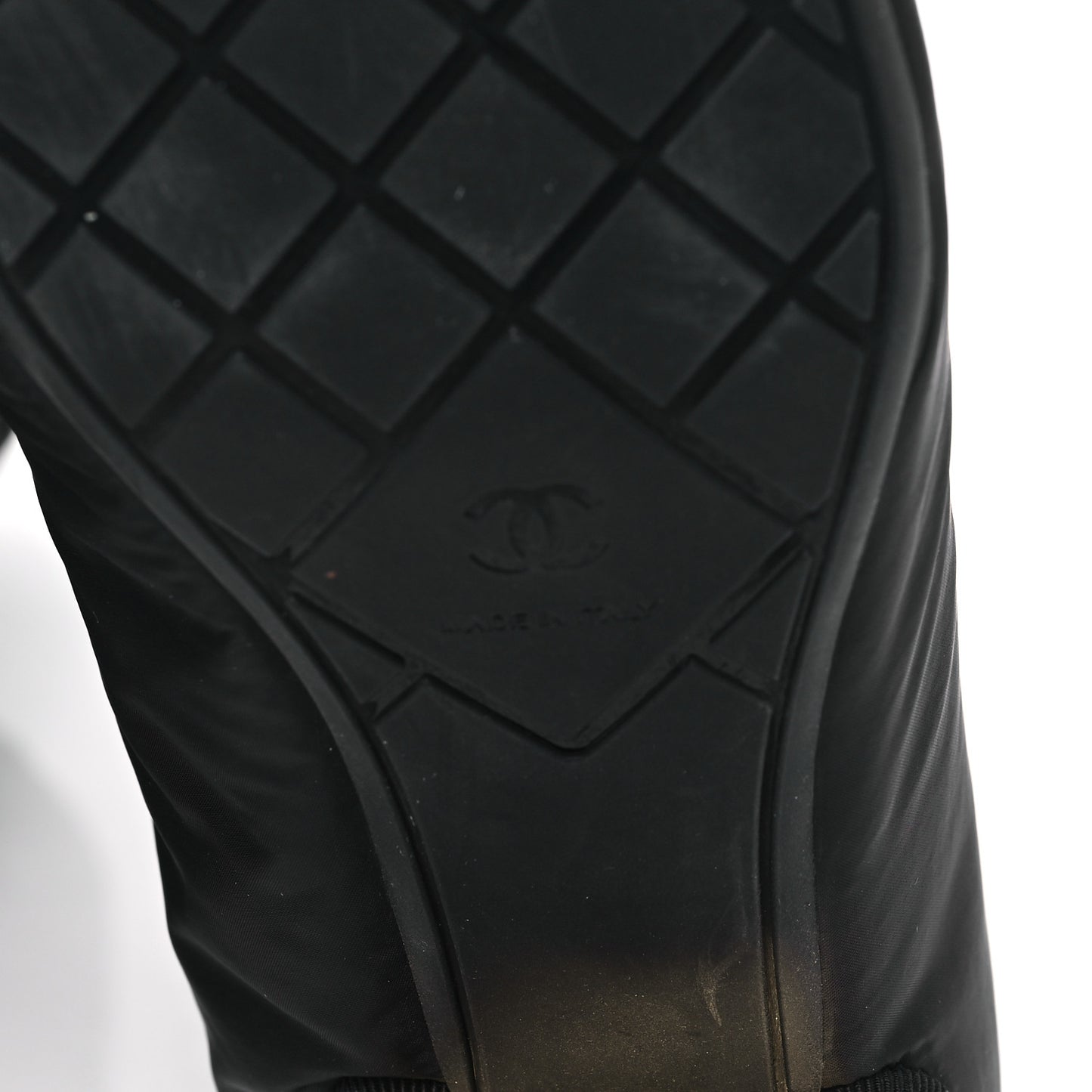 Mixed Fibers Lambskin Patent Calfskin Convertible High Boots 38 Black