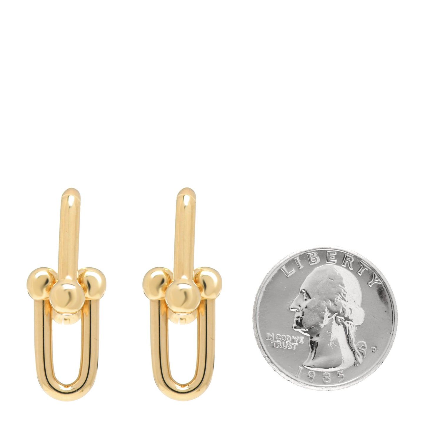 18K Yellow Gold Large HardWear Link Earrings