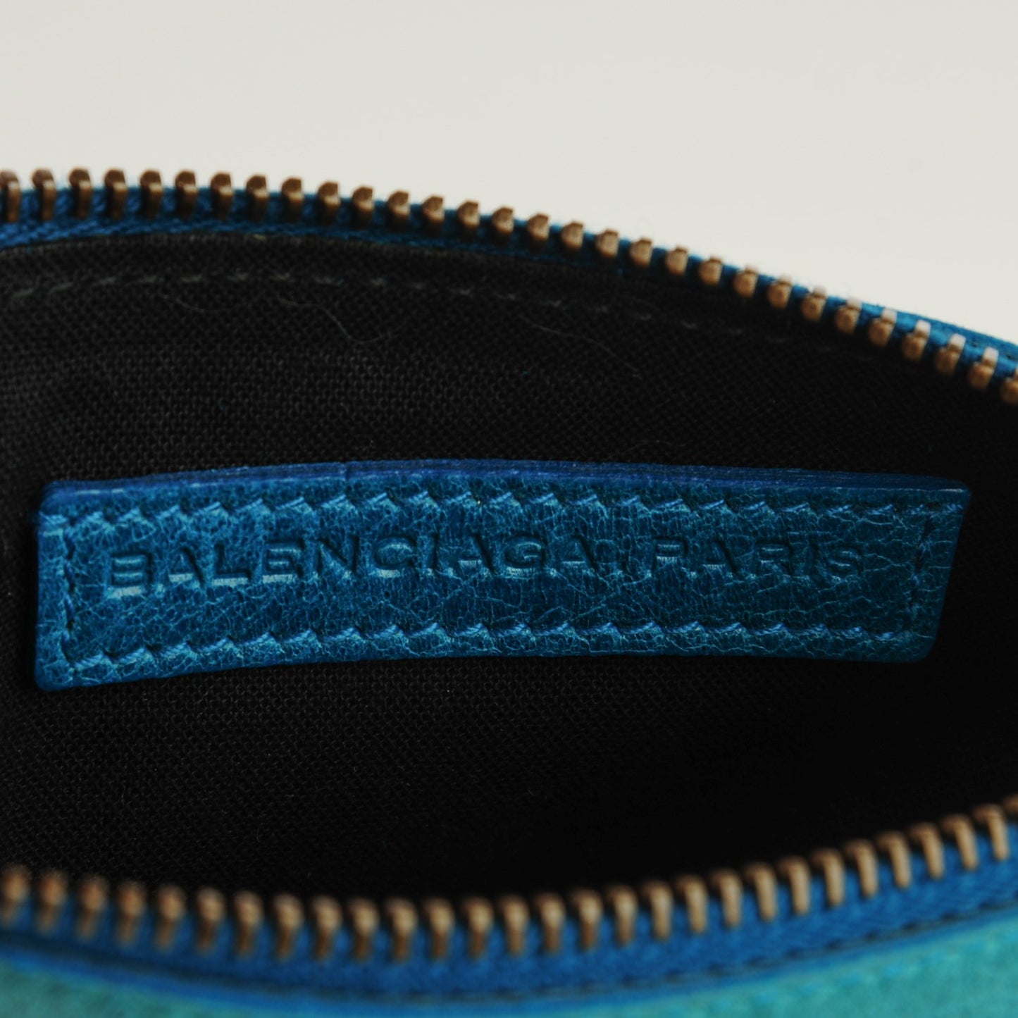 Chevre Classic Hardware M Porte-Monnaie Coin Purse Turquoise