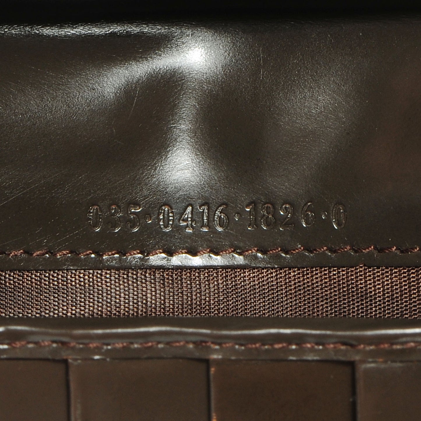 Leather Zip Around Bamboo Wallet Brown