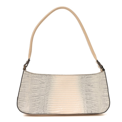 Salvatore Ferragamo Lizard Calfskin Shoulder Bag Beige 1 of 11