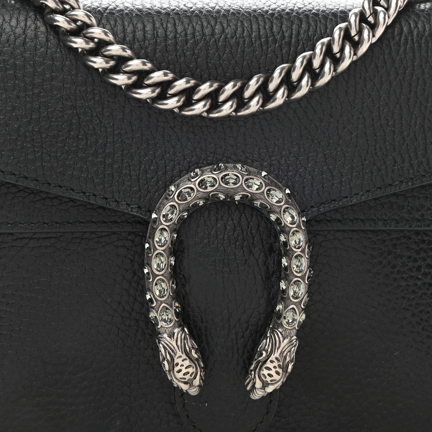 Gucci Calfskin Mini Dionysus Shoulder Bag Black 8 of 11
