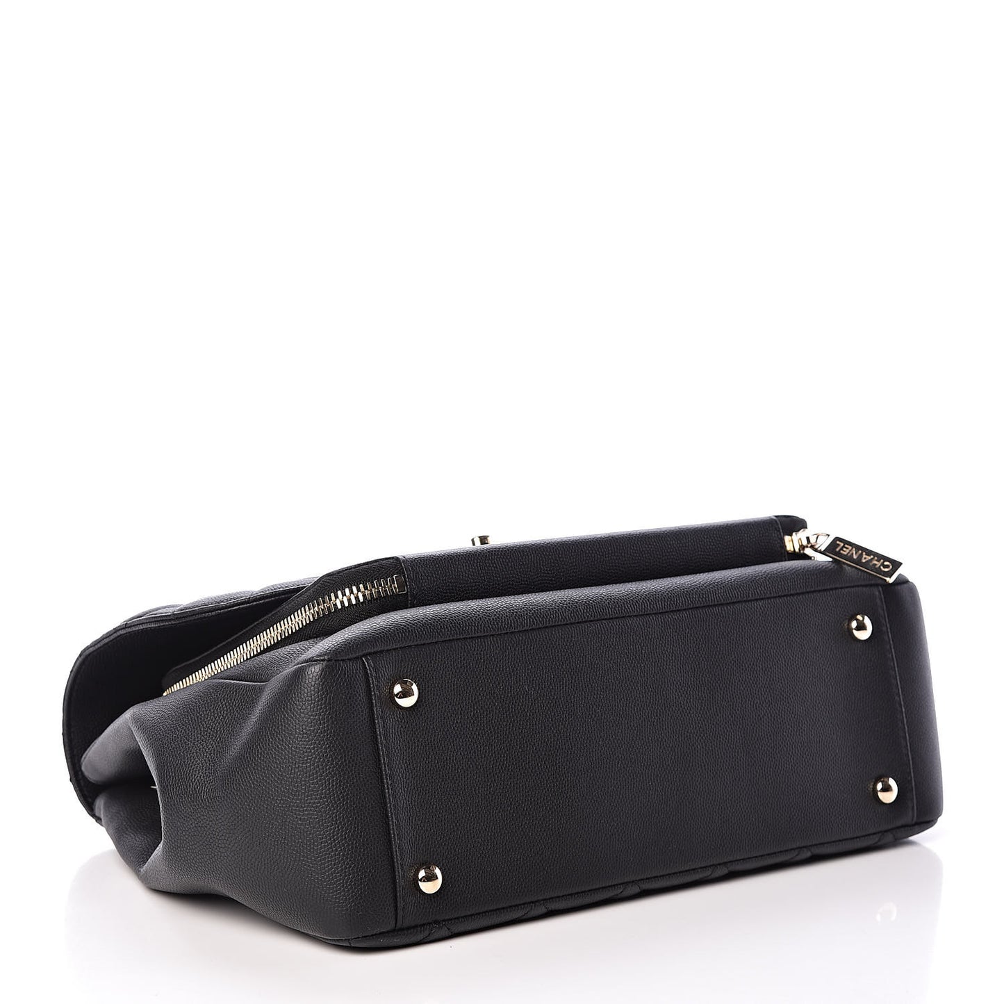 Caviar Quilted Large Business Affinity Flap Black