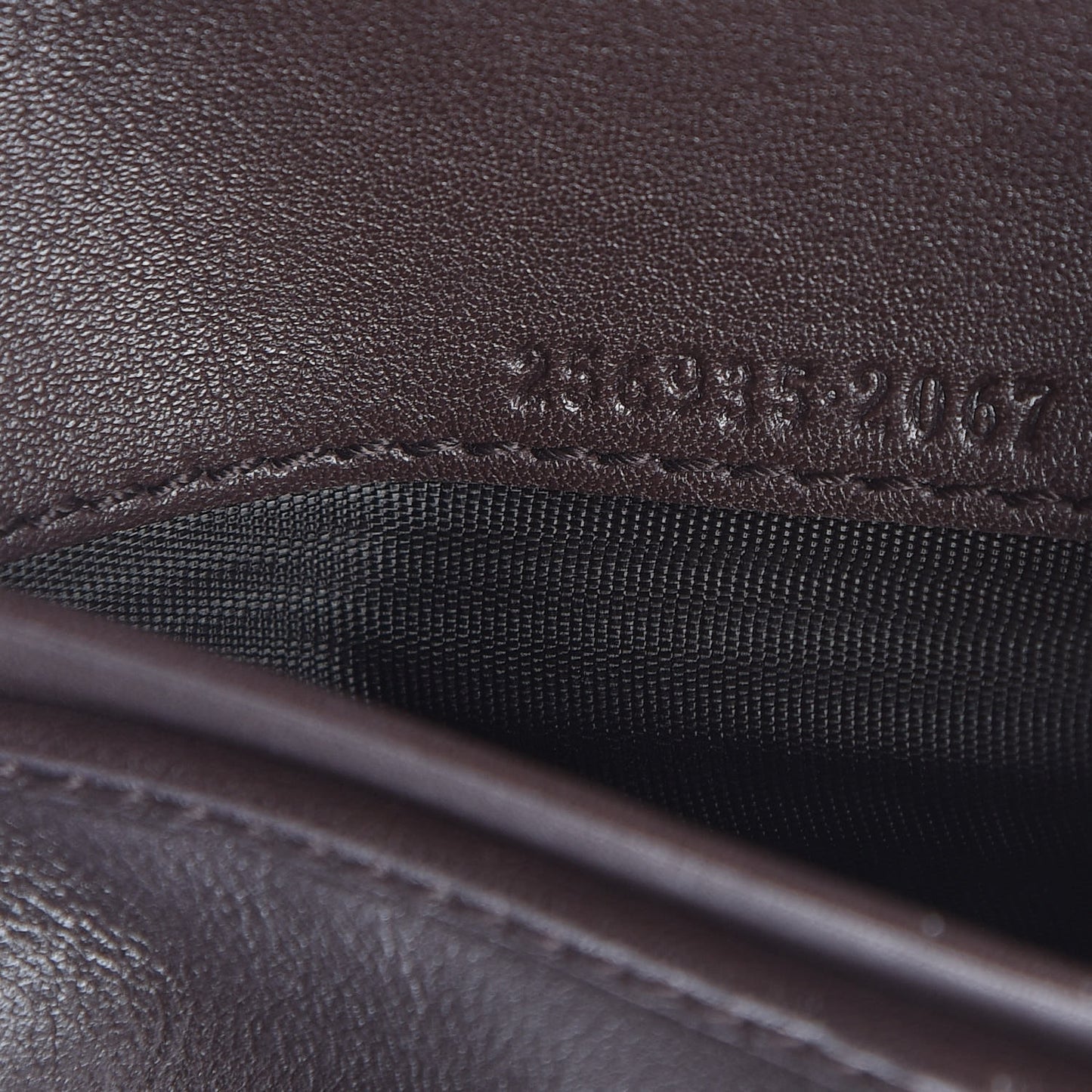 Monogram Margaux Calfskin Dice Compact Trademark Wallet Beige Ebony Cocoa