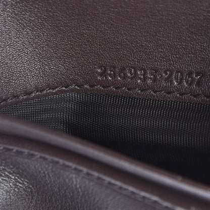 Gucci Monogram Margaux Calfskin Dice Compact Trademark Wallet Beige Ebony Cocoa 7 of 8