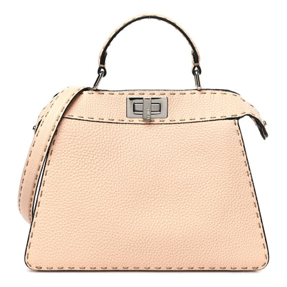 Fendi Cuoio Romano Selleria Chamois Small Peekaboo I SEE U Satchel Cipria 1 of 9
