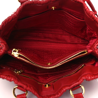 Prada Nappa Gaufre Tote Fuoco 5 of 14
