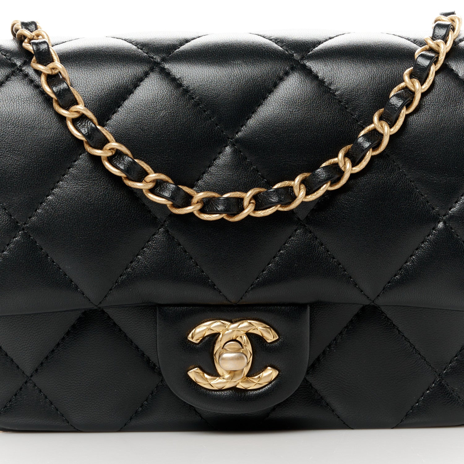 Chanel Lambskin Quilted CC Small Dynasty Flap Black 9 of 12