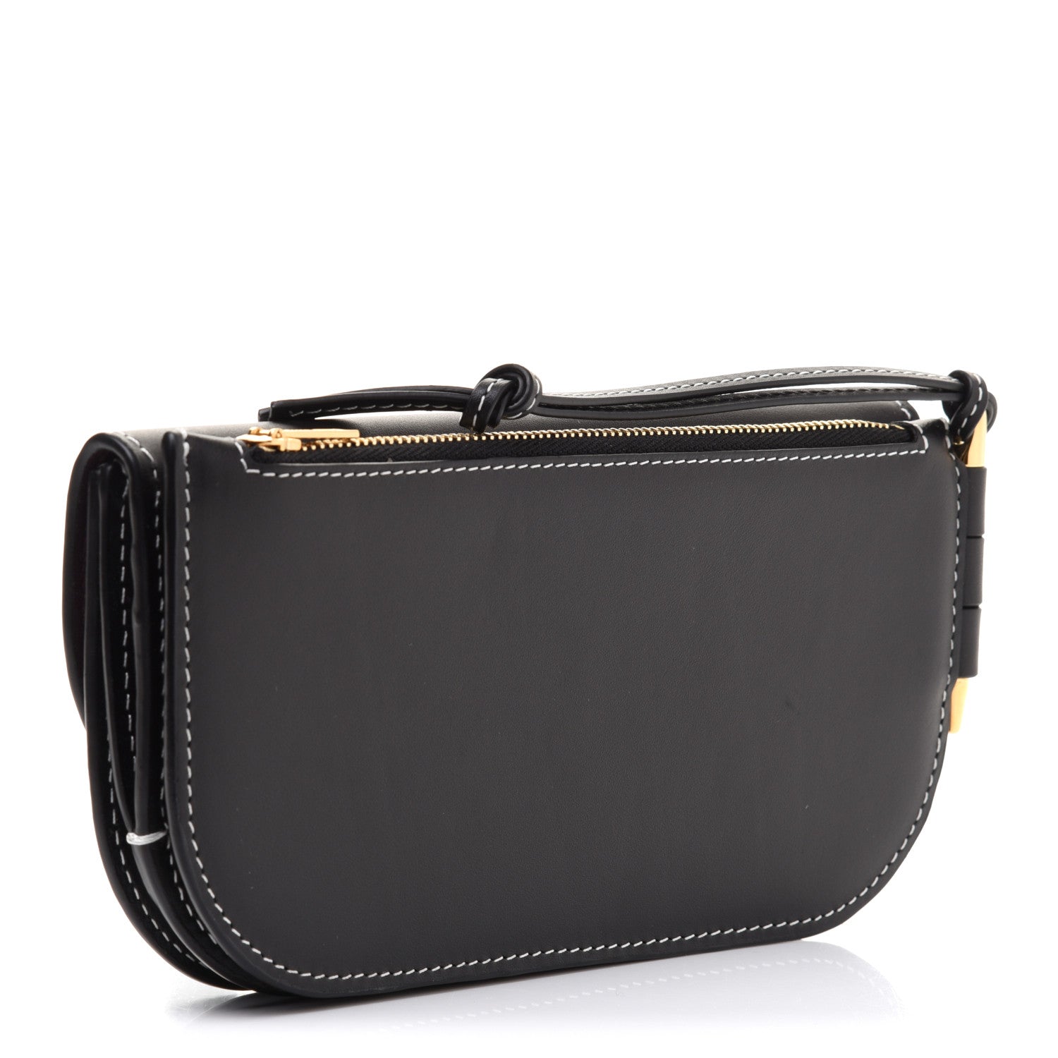 Loewe Smooth Calfskin Gate Continental Wallet Black 3 of 8