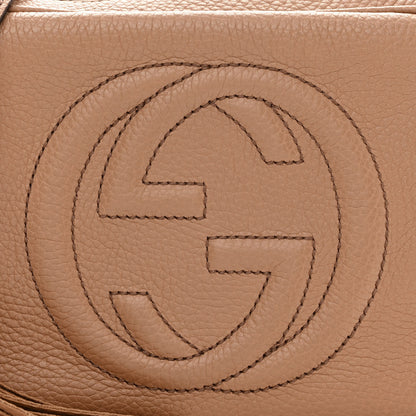 Gucci Pebbled Calfskin Small Soho Disco Bag Camelia 9 of 15