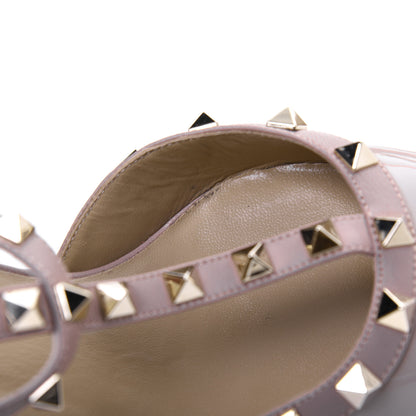 Valentino Garavani Patent Rockstud Ankle Strap 65mm Pumps 37 Poudre 8 of 13