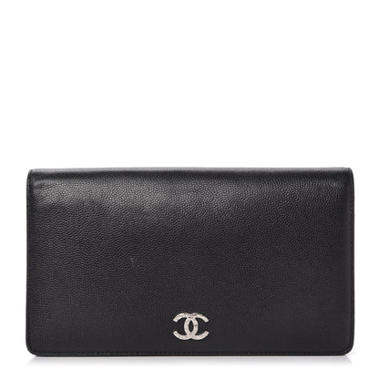 Chanel Caviar Sevruga Yen Wallet Black 1 of 10