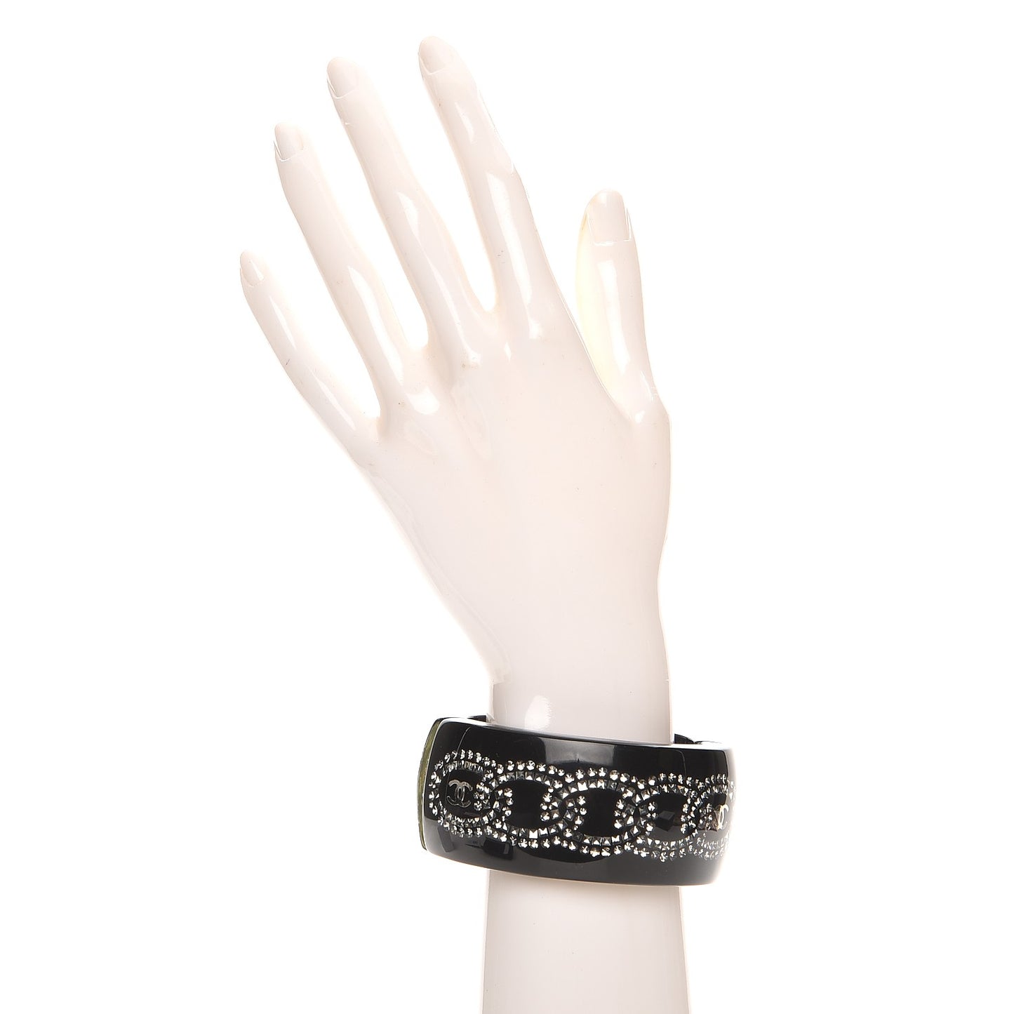Resin Strass CC Crystal Cuff Black