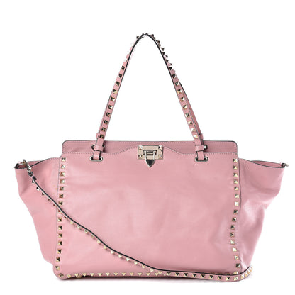 Valentino Garavani Vitello Medium Rockstud Tote Pop Gardenia 1 of 12