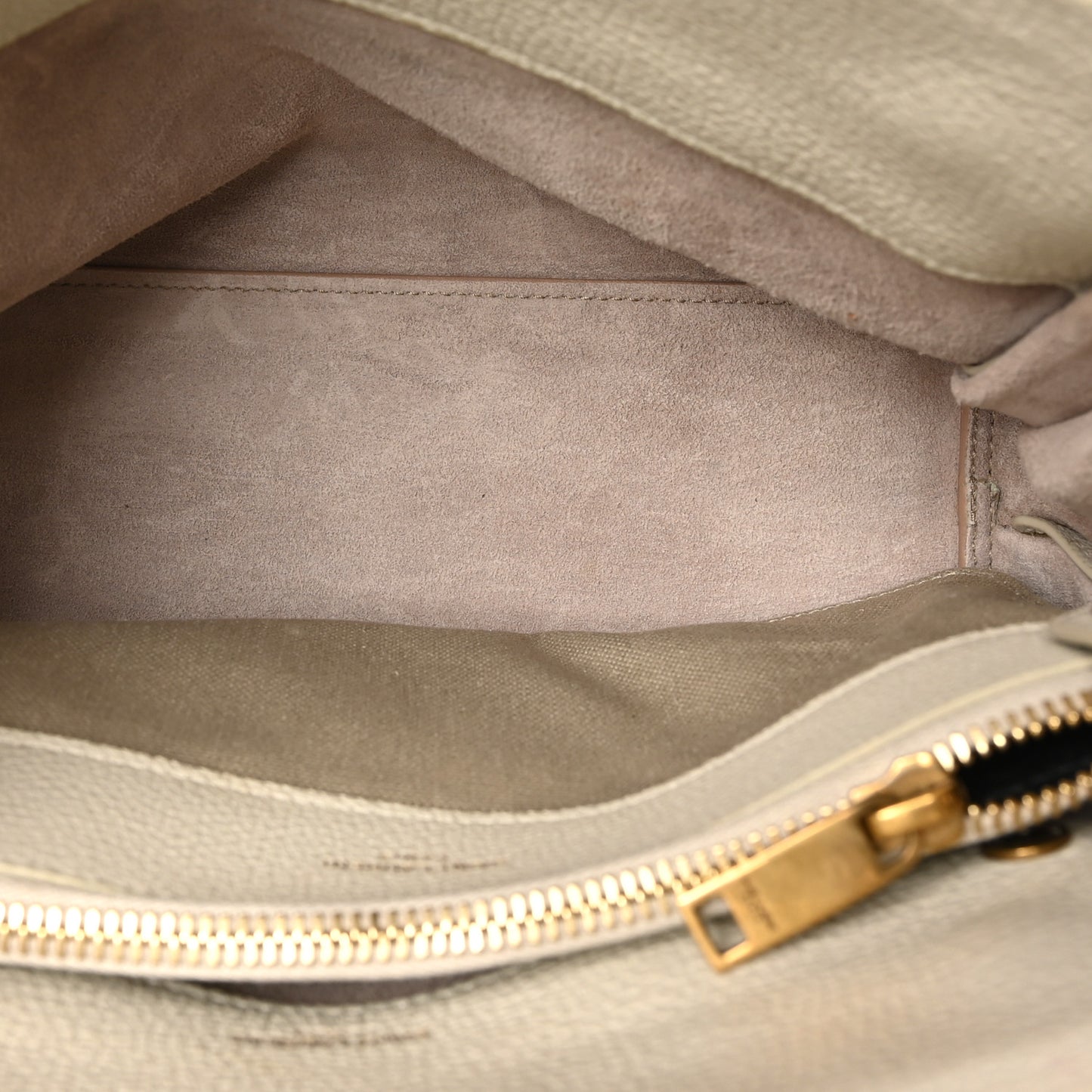 Grained Calfskin Baby Sac De Jour Souple Ivory