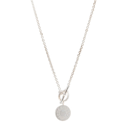 Hermes Sterling Silver Amulettes H Confettis Pendant Necklace 1 of 4
