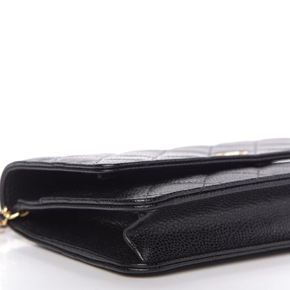 Chanel Caviar Quilted Wallet On Chain WOC Black 6 of 11