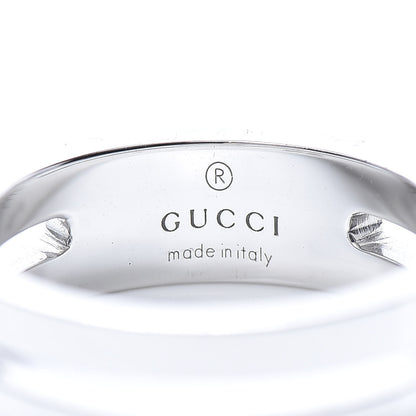 Gucci Sterling Silver Open Band Ring 54 7 4 of 6