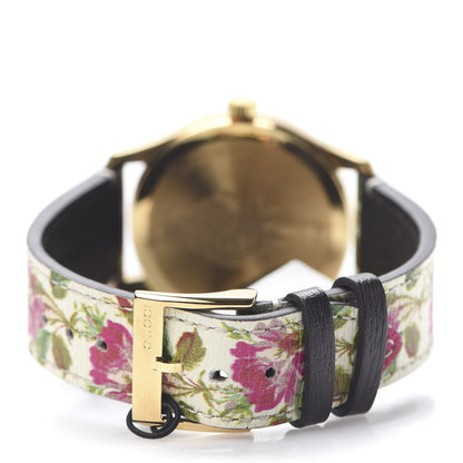 Gucci Stainless Steel Calfskin 38mm G-Timeless Floral Quartz Watch Ivory 4 of 9