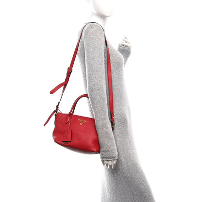 Prada Vitello Daino Tote Fuoco 3 of 9