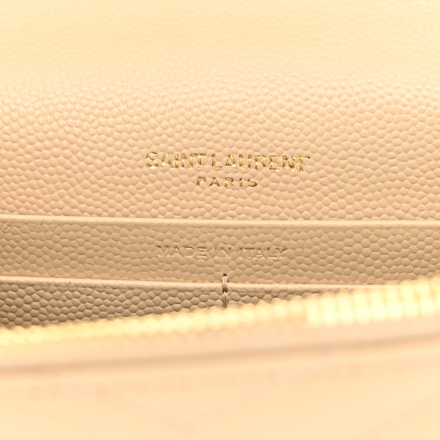 Grain De Poudre Matelasse Chevron Monogram Envelope Chain Wallet Nude Powder