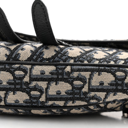 Christian Dior Oblique Mens Saddle Bag Black 10 of 12